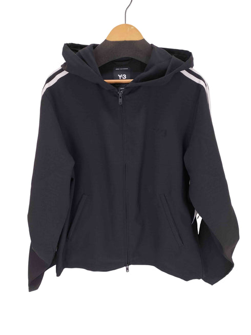 ワイスリー Y-3 HOODED TRACK TOP 3-STRIPES レディース 2XS
