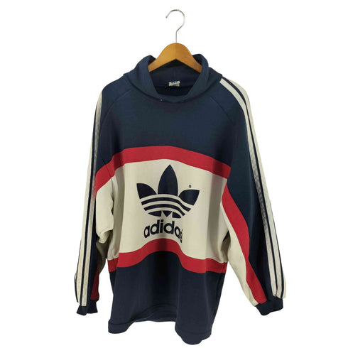 アディダス adidas 90S デサント製 ハイネック スウェット メンズ L