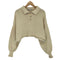 ザラ ZARA クロップド丈ニットポロシャツ レディース import:S
