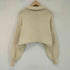 ザラ ZARA クロップド丈ニットポロシャツ レディース import:S