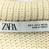 ザラ ZARA クロップド丈ニットポロシャツ レディース import:S