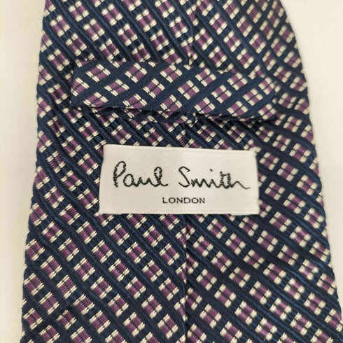 ポールスミスロンドン Paul Smith LONDON 総柄 シルクネクタイ メンズ