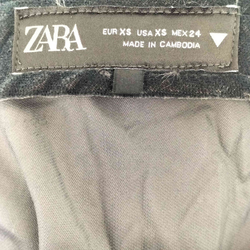 ザラ ZARA midi skirt ベロアスカート レディース JPN:XS