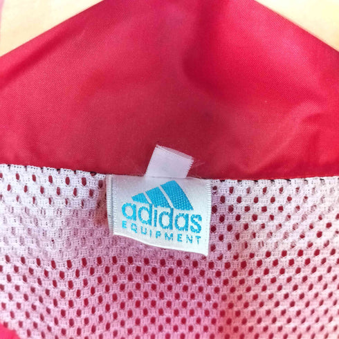 アディダス adidas 90S EQUIPMENT トレフォイルロゴ刺繍 ナイロンジャケット メンズ L