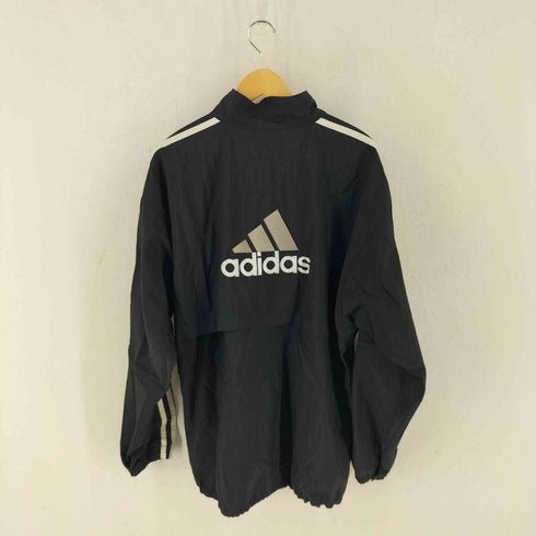 アディダス adidas 80-90s 黒タグ ハーフジップナイロンジャケット メンズ XL