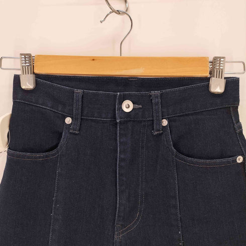 マーキュリーデュオ MERCURYDUO レーストリミングカットアウトデニムパンツ レディース JPN:M