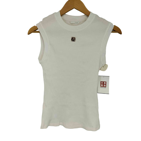 ザラ ZARA リブノースリーブタンクトップ レディース import:S