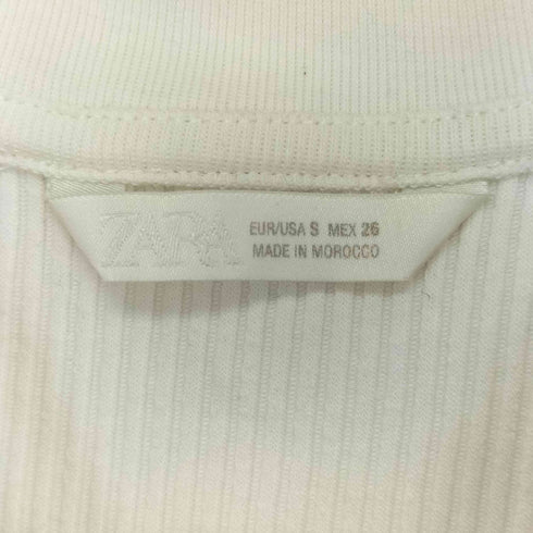 ザラ ZARA リブノースリーブタンクトップ レディース import:S