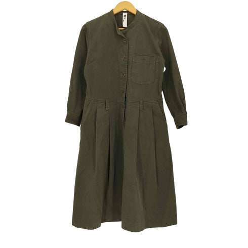 エムエイチエル MHL. SOFT COTTON CHINO ソフト コットン チノ長袖ワンピース レディース JPN:0