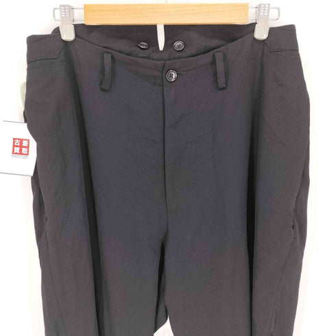 ヨウジヤマモトプールオム Yohji Yamamoto POUR HOMME 22AW W/GABARDINE HIDDEN SIDE POCKET CORDUROY SUSPENDERS PANTS 脇隠しPコールテンSP ウールギャバ織り ワイドテーパード スラックス メンズ JPN:2