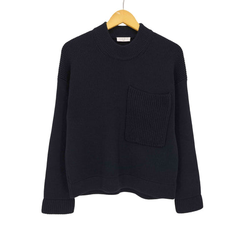 サンドロパリ sandro PARIS フロントポケット モックネック ウールアクリルニット レディース import:XS