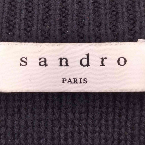 サンドロパリ sandro PARIS フロントポケット モックネック ウールアクリルニット レディース import:XS