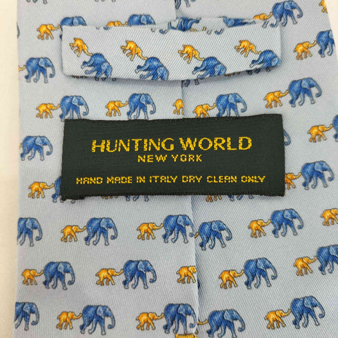 ハンティングワールド HUNTING WORLD 総柄 シルク ネクタイ メンズ