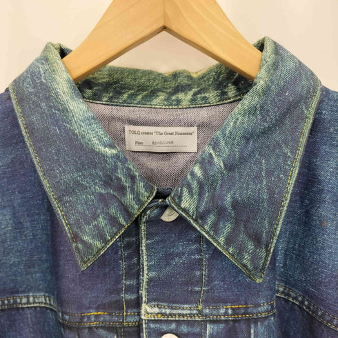 TOLQ Yutaka.F Trompe L’oeil Printed Jacket Type-2 転写 デニムジャケット メンズ 42