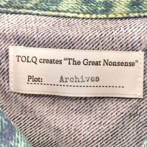 TOLQ Yutaka.F Trompe L’oeil Printed Jacket Type-2 転写 デニムジャケット メンズ 42