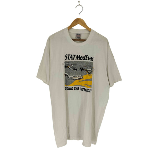 オニータ ONEITA 90S 袖裾シングル 企業プリントクルーネックTシャツ メンズ import:XXL