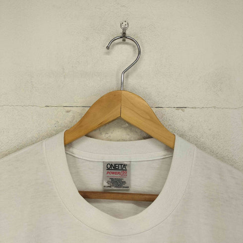 オニータ ONEITA 90S 袖裾シングル 企業プリントクルーネックTシャツ メンズ import:XXL