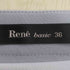 ルネ Rene BASIC 切替 サイドジップ フレアスカート レディース JPN:36