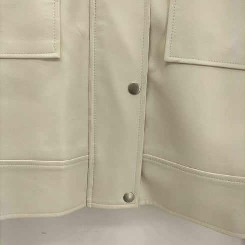 LOVB クロップド丈 フェイクレザー ジャケット レディース 1