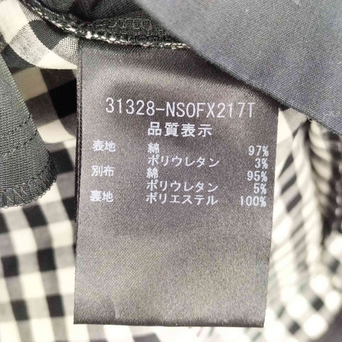 フォクシーニューヨーク FOXEY NEW YORK ギンガムチェック ロゴバッチ 膝丈 ノースリーブ ワンピース レディース