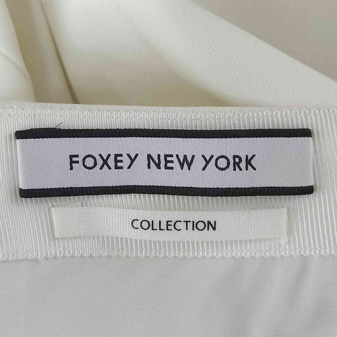 フォクシーニューヨーク FOXEY NEW YORK タック バックジップ 膝丈 スカート レディース JPN:40