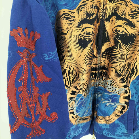 CHRISTIAN AUDIGIER ストーンデザイン ハイネックジップアップブルゾン y2k メンズ import:L