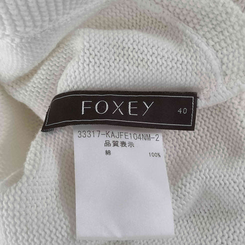 フォクシーニューヨーク FOXEY NEW YORK コットン クロップド カーディガン レディース JPN:2