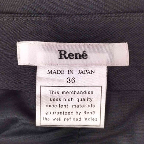 ルネ Rene タック サイドジップ フレア ショートパンツ レディース JPN:36