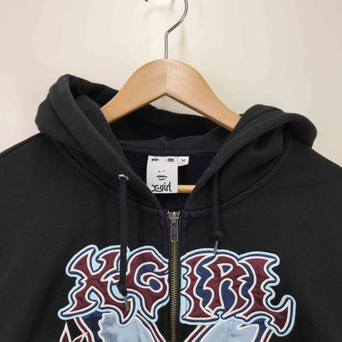 エックスガール X-girl BUTTERFLY ZIP UP HOODIE レディース JPN:M