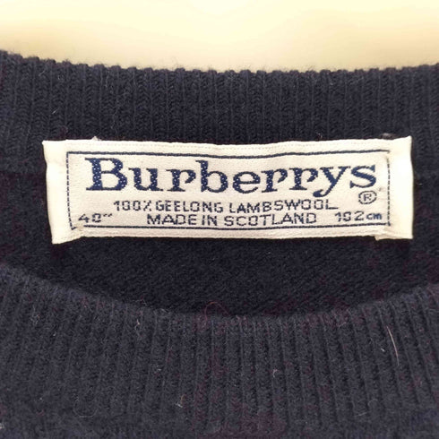バーバリーズ BURBERRYS ホース刺しゅう クルーネック ウールニット レディース