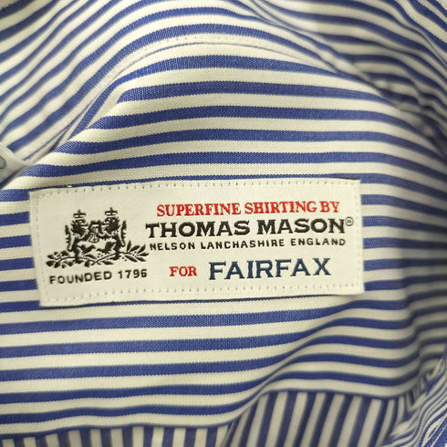 トーマスメイソンフォーフェアファクス THOMAS MASON for FAIRFAX ストライプ L/S BDシャツ メンズ JPN:42