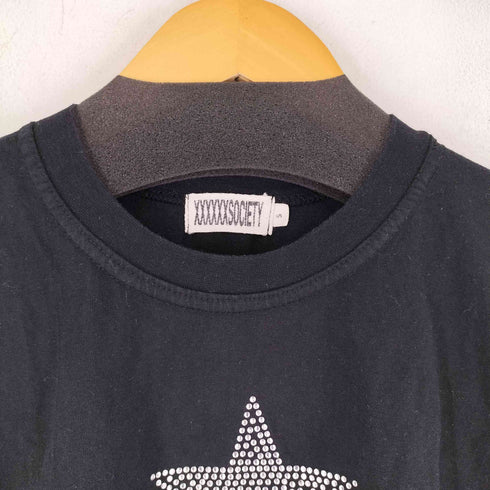 XXXXXXSOCIETY ラインストーン スターモチーフ S/S Tシャツ レディース import:S