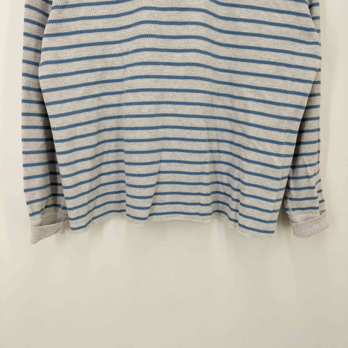 ヘルスニット Healthknit ヘンリーネック ボーダー サーマルtシャツ メンズ JPN:M