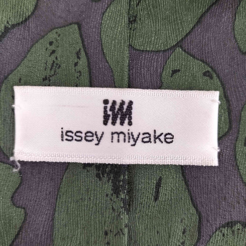 イッセイミヤケ ISSEY MIYAKE 総柄 シルクネクタイ メンズ