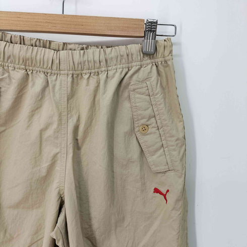 プーマ PUMA サイドライン ナイロン クロップド パンツ ドローコード レディース JPN:M