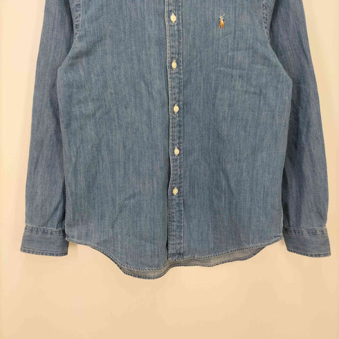 ポロラルフローレン POLO RALPH LAUREN スモールポニー刺繍 ボタンダウン デニム長袖シャツ メンズ JPN:L