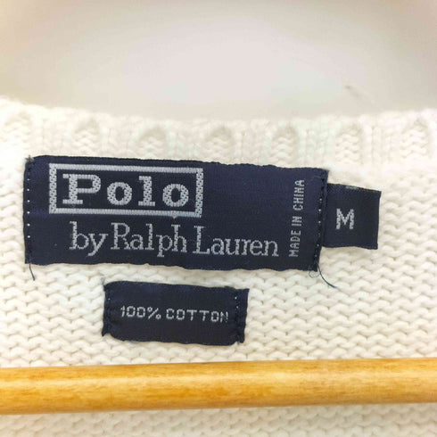 ポロバイラルフローレン Polo by RALPH LAUREN 90S ワンポイント ポニー刺繍 コットン ベスト メンズ import:M