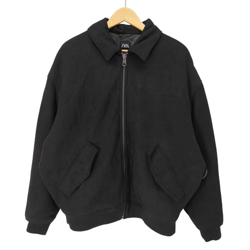 ザラ ZARA フェイクスウェード ブルゾン メンズ import:XL
