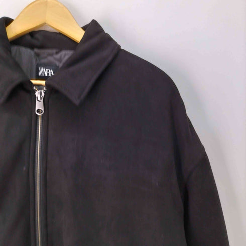 ザラ ZARA フェイクスウェード ブルゾン メンズ import:XL