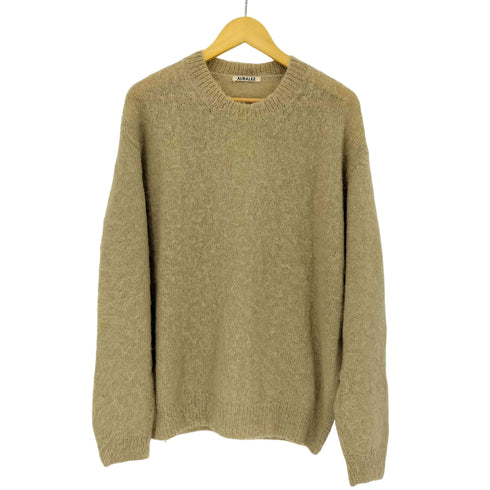 オーラリー AURALEE 21aw BRUSHED SUPER KID MOHAIR KNIT P/O メンズ JPN:4