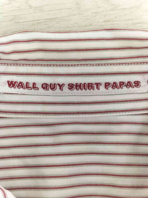 パパス papas WALL GUY SHIRT PAPAS レギュラーカラーストライプシャツ メンズ import:L