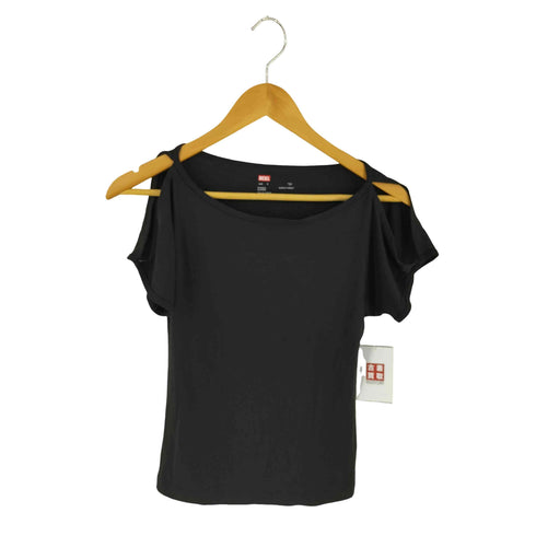 ディーゼル DIESEL BRAVE MAN プリント 肩だしTシャツ レディース S