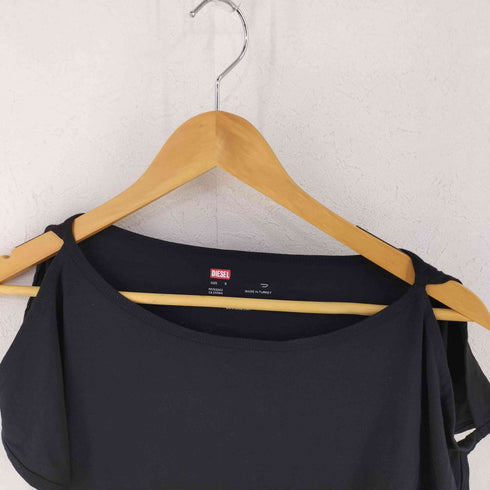 ディーゼル DIESEL BRAVE MAN プリント 肩だしTシャツ レディース S