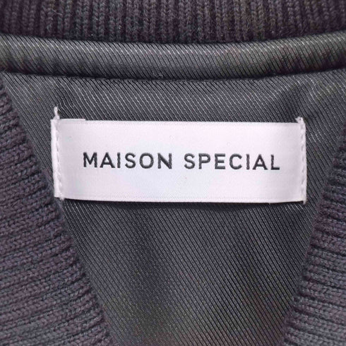 メゾンスペシャル MAISON SPECIAL 2WAYオーバーシルエット MA-1 ユニセックス レディース FREE