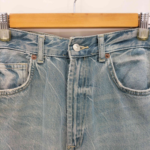 ザラ ZARA ウォッシュ 加工 ストレート デニム パンツ レディース 28