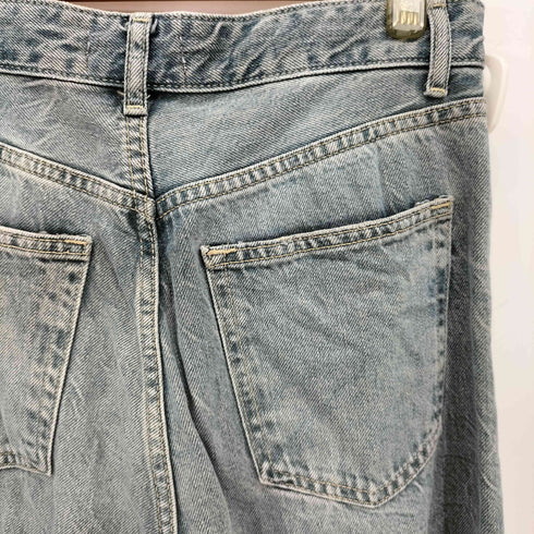 ザラ ZARA ウォッシュ 加工 ストレート デニム パンツ レディース 28