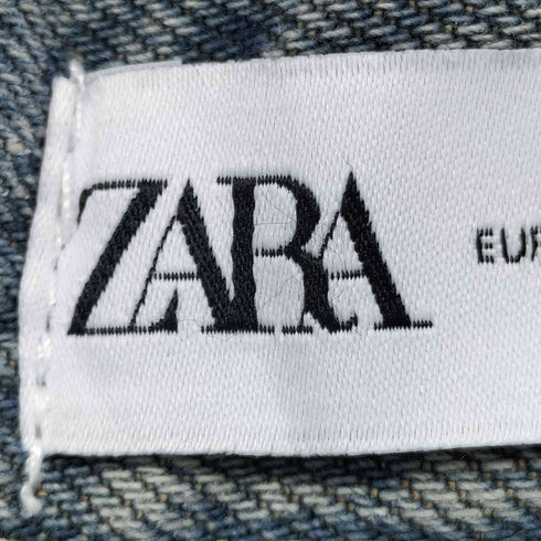 ザラ ZARA ウォッシュ 加工 ストレート デニム パンツ レディース 28