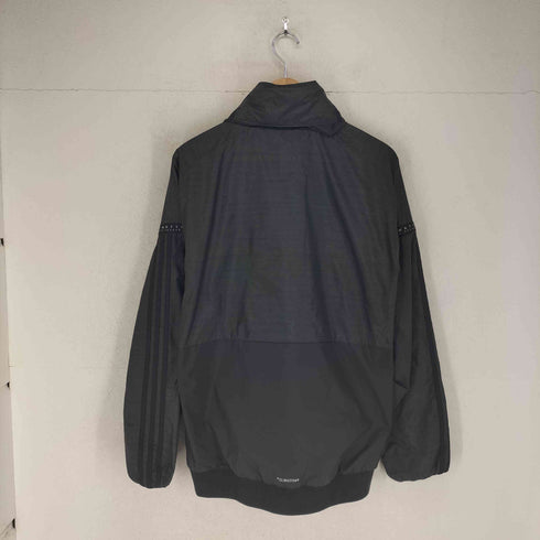 アディダス adidas ロゴプリント 裏起毛 ウインドジャケット メンズ OX