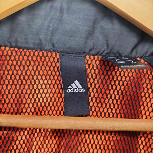 アディダス adidas ロゴプリント 裏起毛 ウインドジャケット メンズ OX