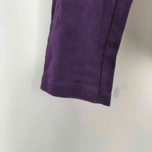 トミーヒルフィガー TOMMY HILFIGER ストーンロゴ vネック L/S Tシャツ レディース import:M